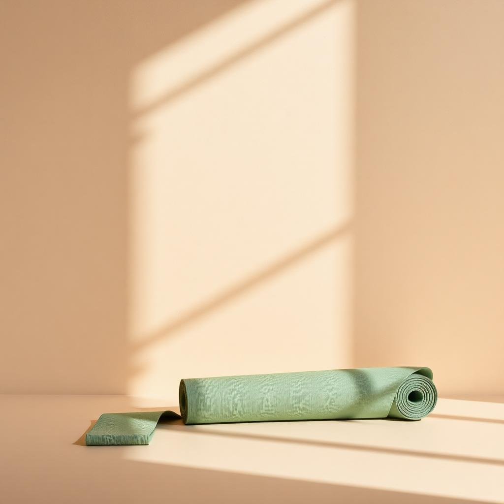 Sage green pilates mat